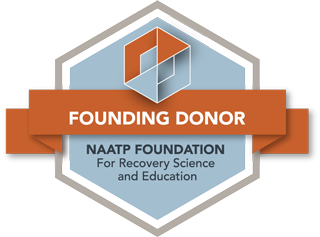 NAATP Foundation for Recovery Science & Education Fouding Donor Badge
