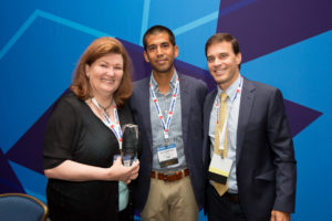 photo of Barbara Woods, Greg Hobelmann and Alex Denstman at the 2019 National Conference on Addiction Disorders Conference
