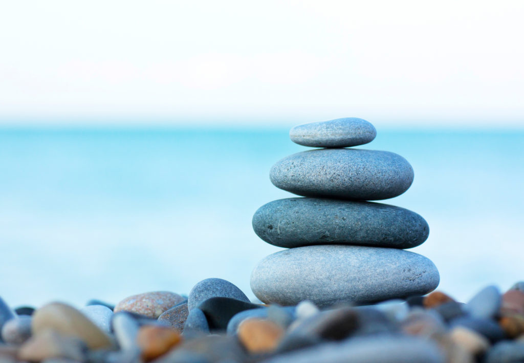 photo of meditation rocks