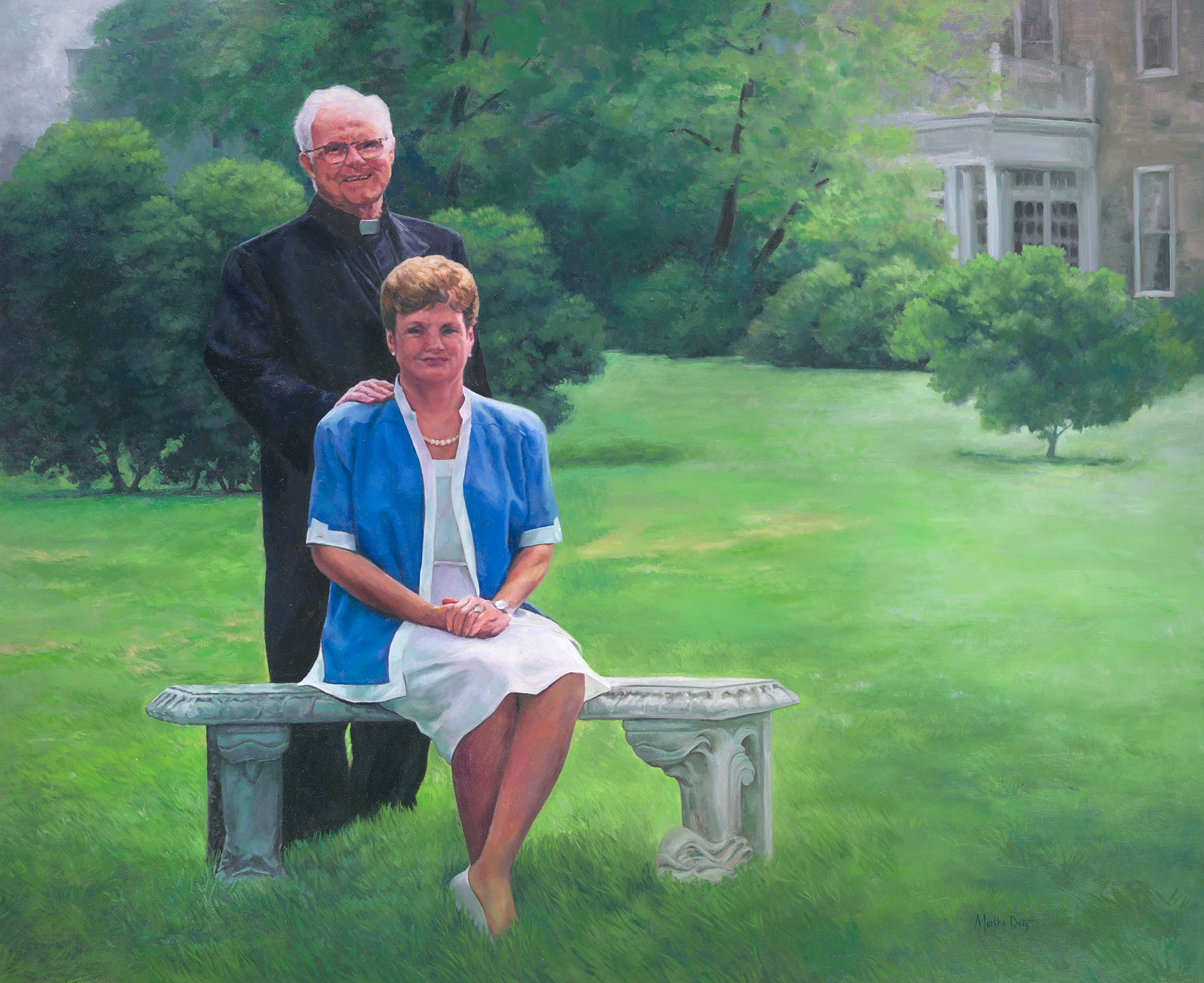 Portrait of Father Martin and Mae Abraham